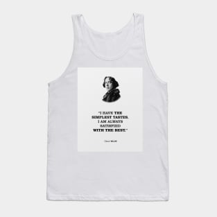 Oscar Wilde Inspiring Quote Tank Top